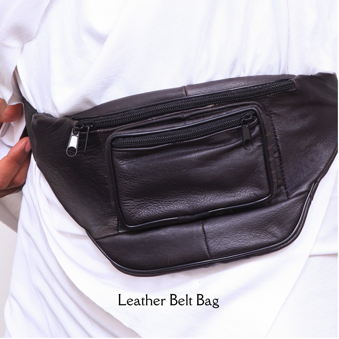 Ihram Leather Belt Bag