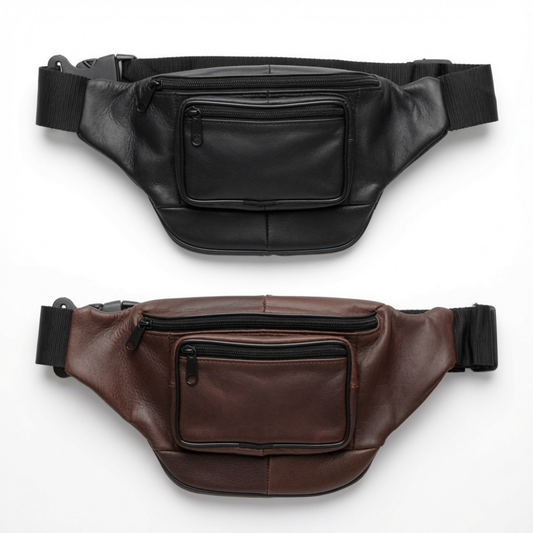 Ihram Leather Belt Bag